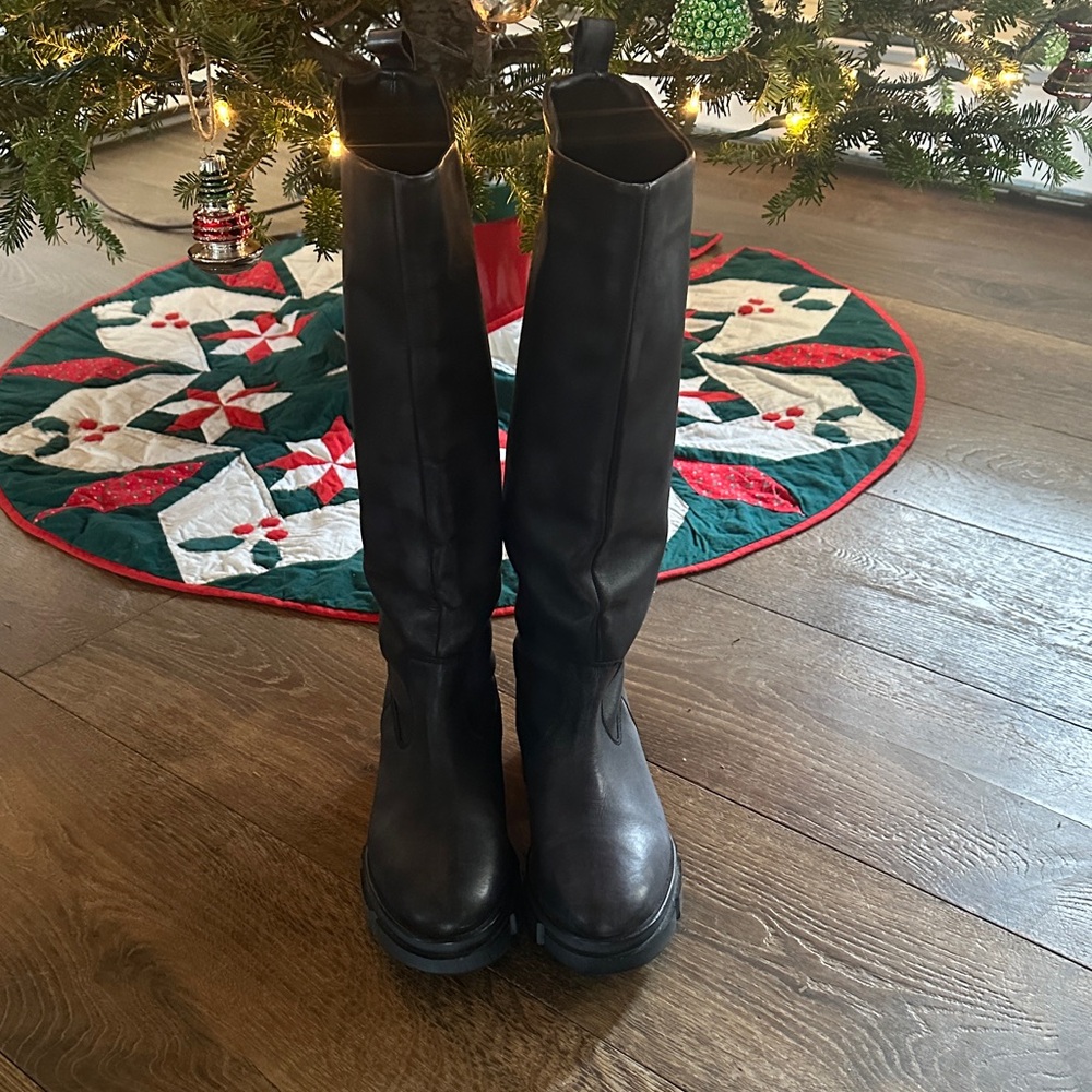 Black Knee-High Boots